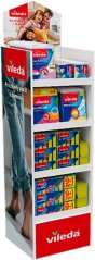 Stojalo Vileda ATF display small, karton + gratis Ultramax Complete Set box