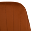 Designer-Sessel, Terrakotta-Samtstoff, AURIL