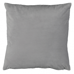 Jastuk, svjetlo siva baršunasta tkanina, 45x45, ALITA TIP 12