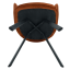 Designer-Sessel, Terrakotta-Samtstoff, AURIL