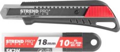 Messer Strend Pro Premium FD781, BlackMatt, SoftTouch, 18 mm, abbrechbar, + 10 Klingen, Set