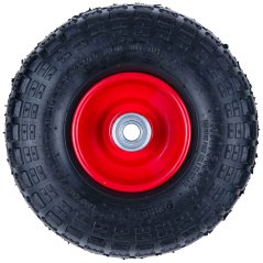 Roată cărucior 260 x 80mm 3,5-4 orificiu de prindere 16 mm, fără ochi, GEKO (special)