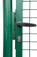 Tor Strend Pro METALTEC ECO, 1000/1400/50x50 mm, quadratischer Rahmen, grün, einflügelig, Garten, ZN+PVC, RAL6005