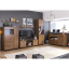 Vitrine/Regal, Bozner Eiche/Schwarz, links, DELIS R1