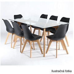 Szék, fekete/bükk, BALI 2 ÚJ (akció)