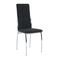 Židle, černá látka/kov, ADORA NEW