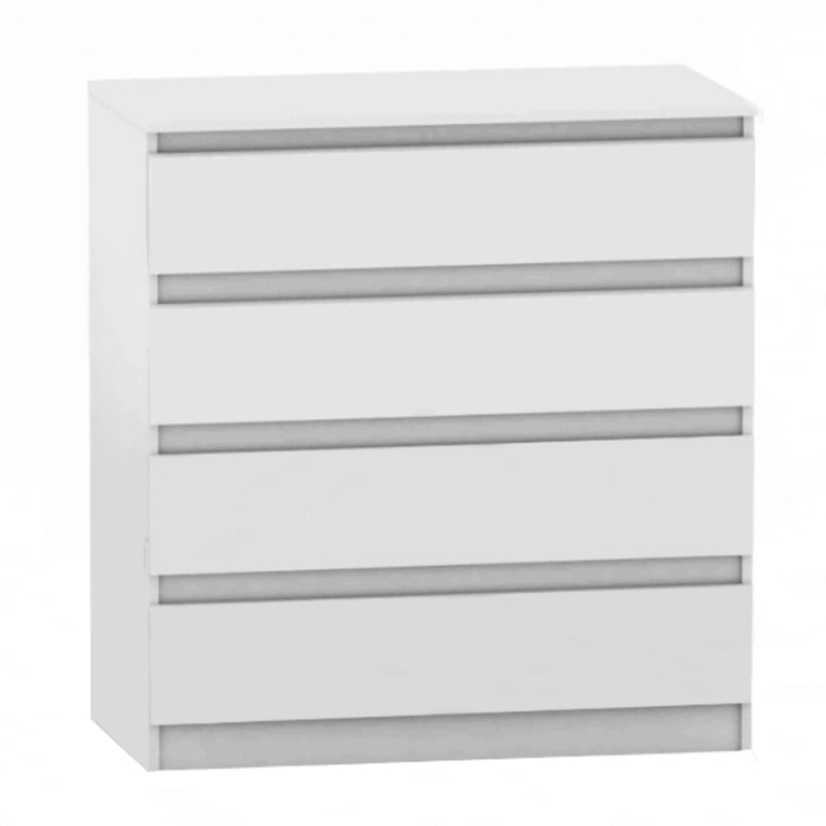 Komoda s 4 ladice, bijela, HANY NEW 004