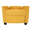Fotel relaksacyjny, żółty, TURNER