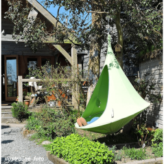 Hängender Schaukelstuhl, grün, KLORIN NEW KLASIK CACOON HAMMOCK