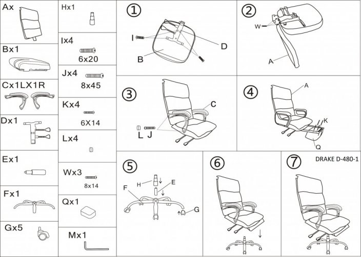 Krzesło biurowe z podstawą, bordowa ekoskóra, DRAKE