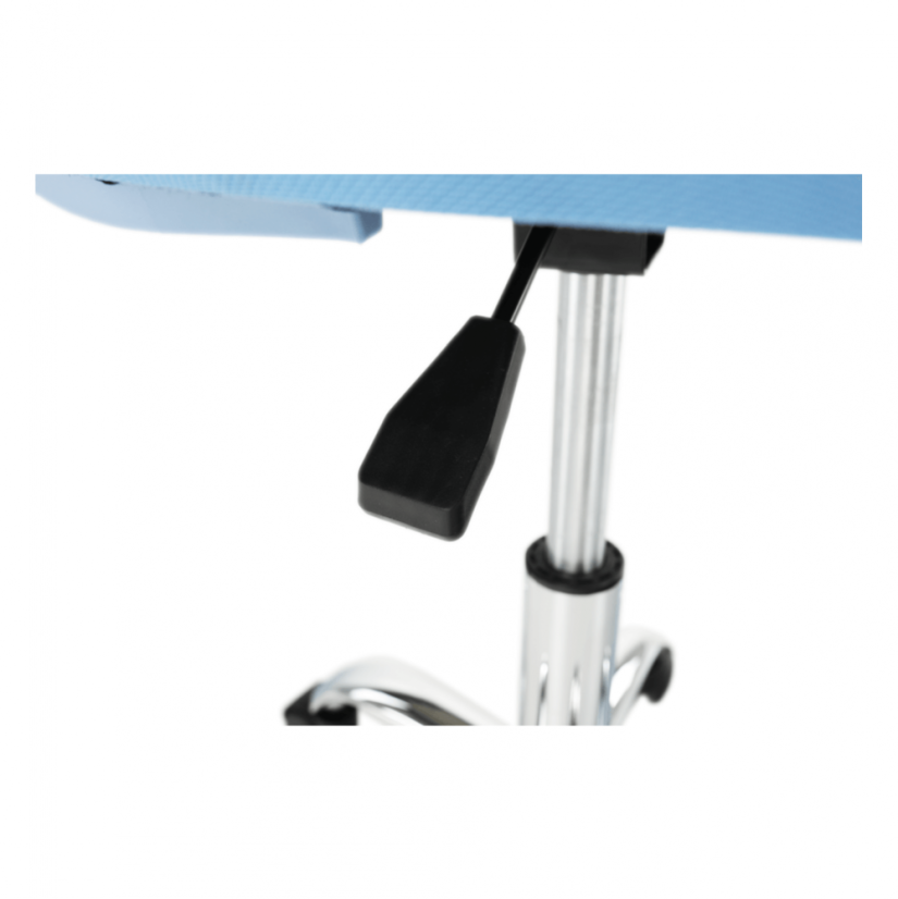 Vrtljivi stol, modra/krom, SELVA