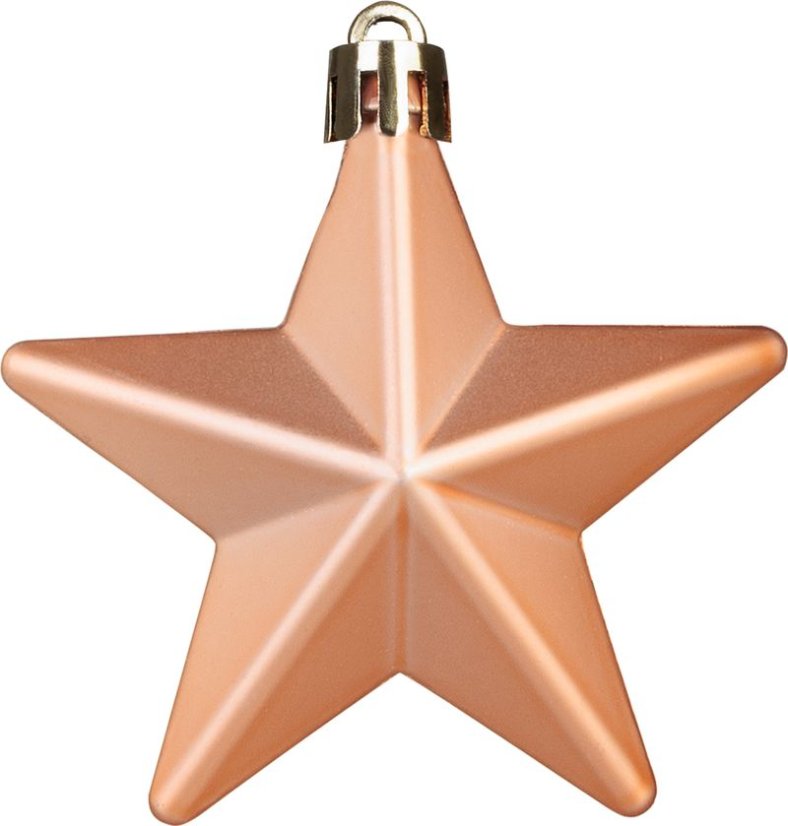 MagicHome Weihnachtskugeln, Set, 65 Stück, Roségold, Mix, für den Weihnachtsbaum