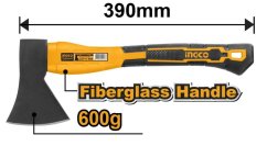 Axt 600g INGCO Griff Fiberglas KLC