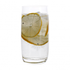 TEMPO-KONDELA SNOWFLAKE DRINK, szklanki do wody, zestaw 4 szt., z kryształkami, 460 ml