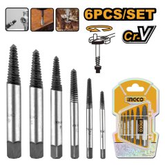 Extractoare de șuruburi și bolțuri 6pcs INGCO Industrial