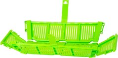 Strend Pro gajba, za voće i povrće, košara, sklopiva, s ručkom, zelena, 40x18x15 cm