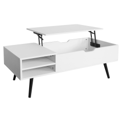 Stolik kawowy, biały, ARALYN