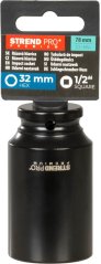 Nadstavec Strend Pro Premium, rázový, predĺžený, 1/2", 6-hran, CrMO, 32 mm