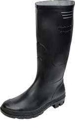 Ginocchio-Stiefel, schwarz 43, PVC, Garten