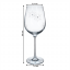TEMPO-KONDELA SNOWFLAKE VINO, kozarci za vino, set 4 kozarcev, s kristali, 450 ml