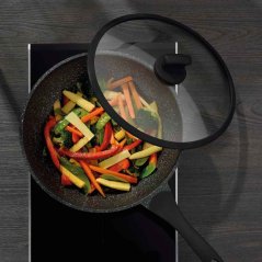 Wok Stella Nova litý hliník černý 10,0cm 30,0cm 5,0l Wok Stella Nova litý hliník černý 10,0cm 30,0cm 5,0l