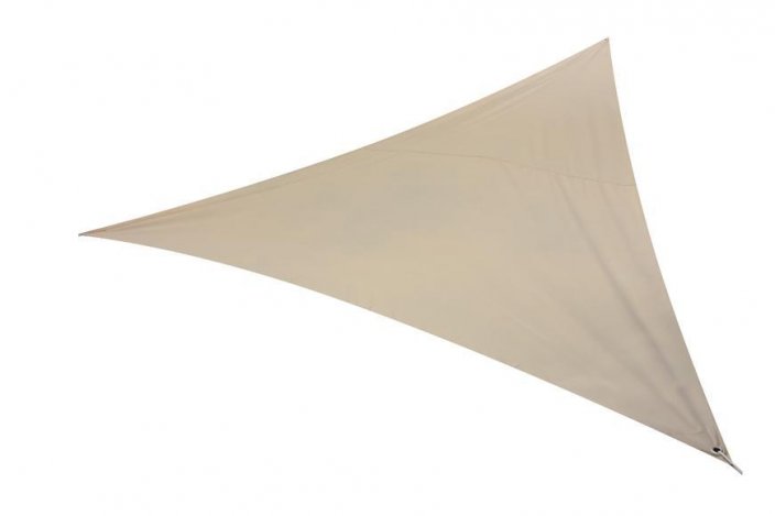 Prelata ROWENA, umbrita, triunghiulara, 500x500 cm, PE
