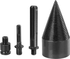 Strend Pro Dorn, Spaltkeil, Kegel, 60 mm, 3x Adapter, für Holz