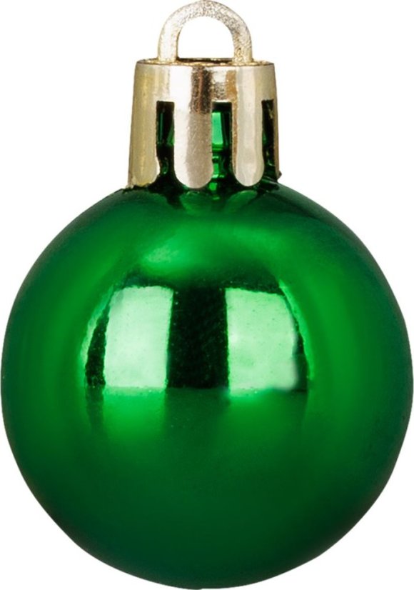 MagicHome Weihnachtskugeln, Set, 32 Stück, Rot-Grün-Weiß, Mix, für den Weihnachtsbaum