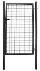 Tor Strend Pro METALTEC ECO, 1000/1000/50x50 mm, quadratischer Rahmen, Anthrazit, einflügelig, Garten, ZN+PVC, RAL7016