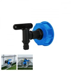 Ventil Kunststoff mit Reduzierung IBC-Set GW S60x6 /GZ 2";x 3/4"; Kunststoffgewinde KLC (akce)