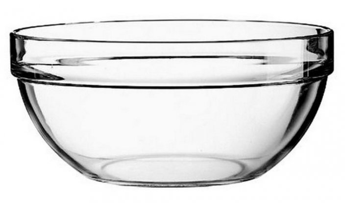 Gulaschschale aus Glas 1l / 17cm klar