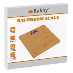 Badezimmer-LCD-Waage - Holz Ruhhy 22522 (akce)