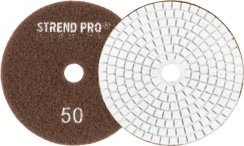 Strend Pro Premium P50 tárcsa, 100 mm, polírozó, gyémánt, tépőzáras, nedves polírozó és csiszoló