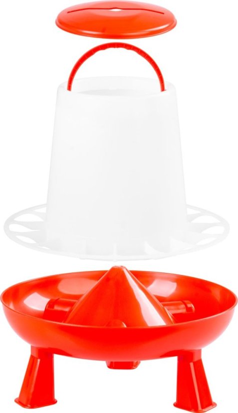 Goodfarm Futterautomat, 6,0 kg, mit Geflügel, Kunststoff, mit Beinen, Tränke