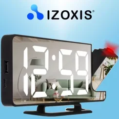 Budzik - Zegar LED z projektorem Izoxis 19576