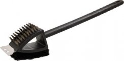 Brush Strend Pro Grill, 3 in 1, cu racleta si perie de sarma, pentru curatarea gratarului, 8x6x37 cm