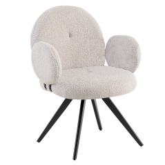 Forgószék, világosszürke/fekete, VASALA