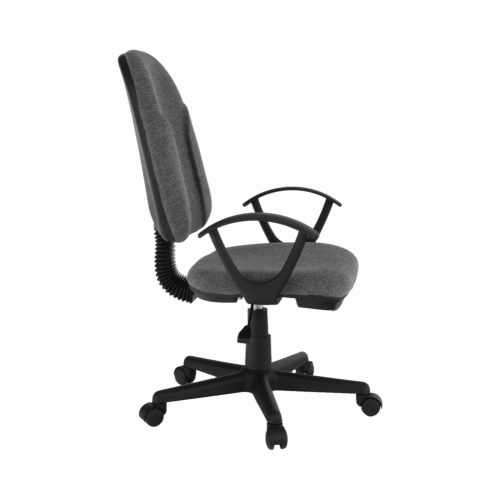 Krzesło biurowe, szara tkanina, DEVRI