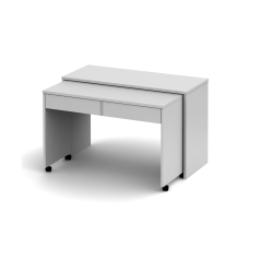 Klappbarer PC-Schreibtisch mit Schubladen, weiß, VERSAL NEU
