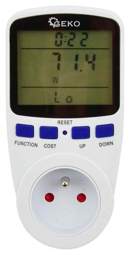 Wattmérő - áramfogyasztás mérő, GEKO