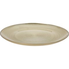 Tanier 32 cm sklo zlatý