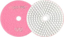 Strend Pro Premium P100 tárcsa, 100 mm, polírozó, gyémánt, tépőzáras, nedves polírozó és csiszoló