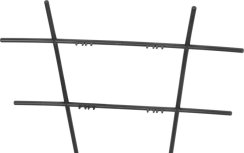 Strend Pro Gitter, Unterstützung für Blumen und Pflanzen, schwarz, 30,5x56,5 cm