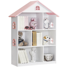 Kinderbücherregal, weiß/rosa, MAISON TYPE 1