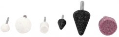 Schleifkörper-Set aus Stein mit Schaft, 6-teilig, XL-TOOLS
