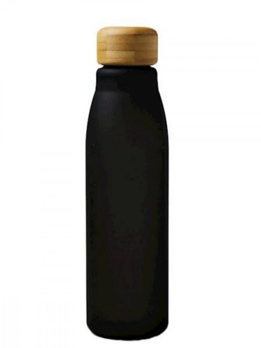 Sportowa butelka szklana 600ml z zabezpieczeniem antypoślizgowym,