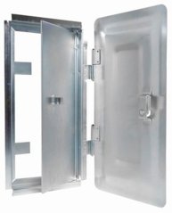 Vrata za dimnjak s ključem 360 x 200 mm, pocinčana boja