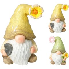 Kerti dísz – törpe, 31 cm, sárga