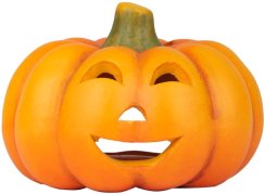 MagicHome Természetes dekoráció, tök, terrakotta, 13,5x13x9,6 cm, 13,5x13x9,6 cm