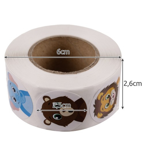 Motivacijske naljepnice - rola od 500 kom. Kruzzel 22947 (akce)